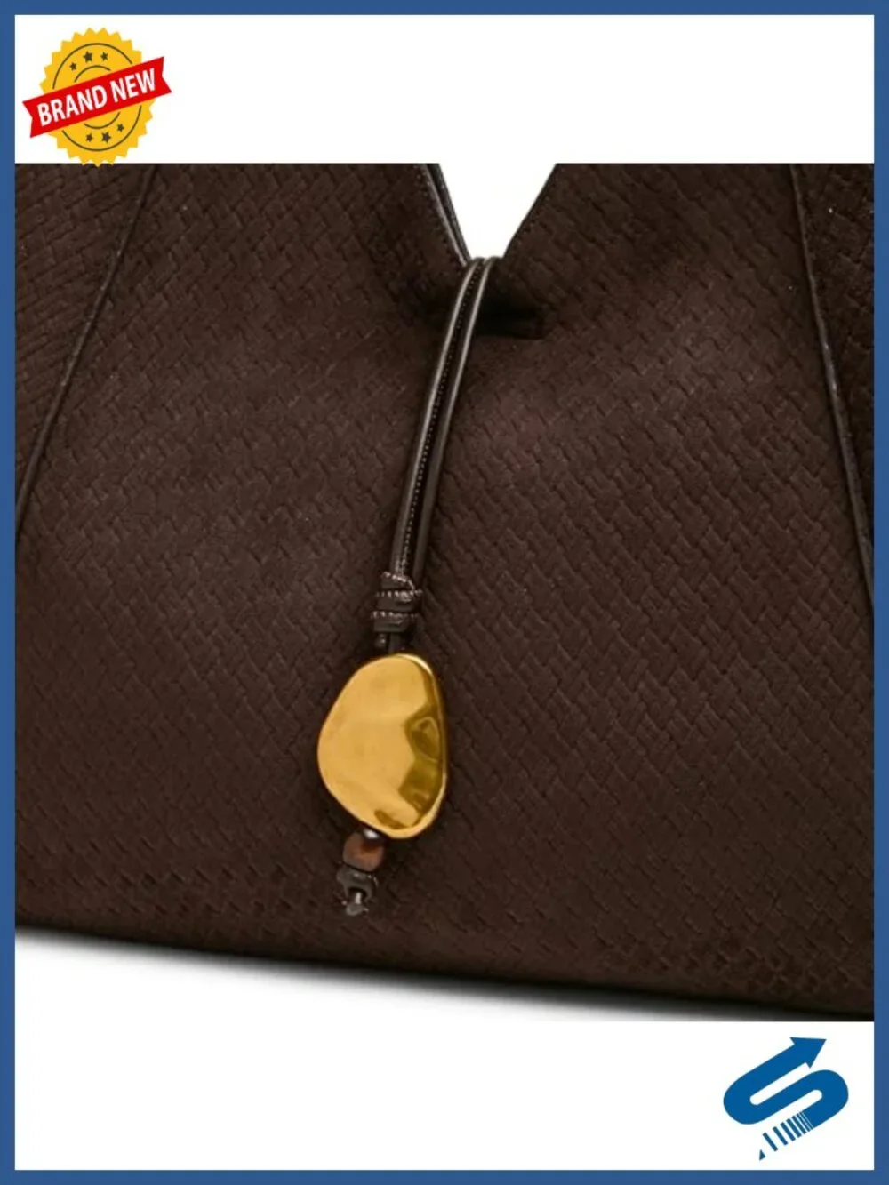 Faux Suede Hobo Bag with Snap Closure